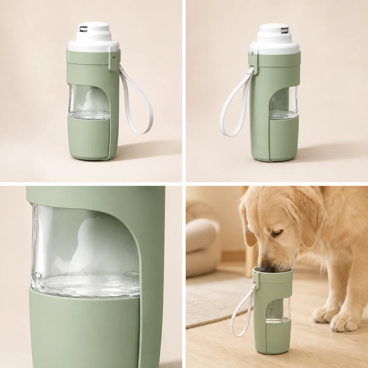 Gourde de voyage Duo 2-en-1 — Green, vue 1