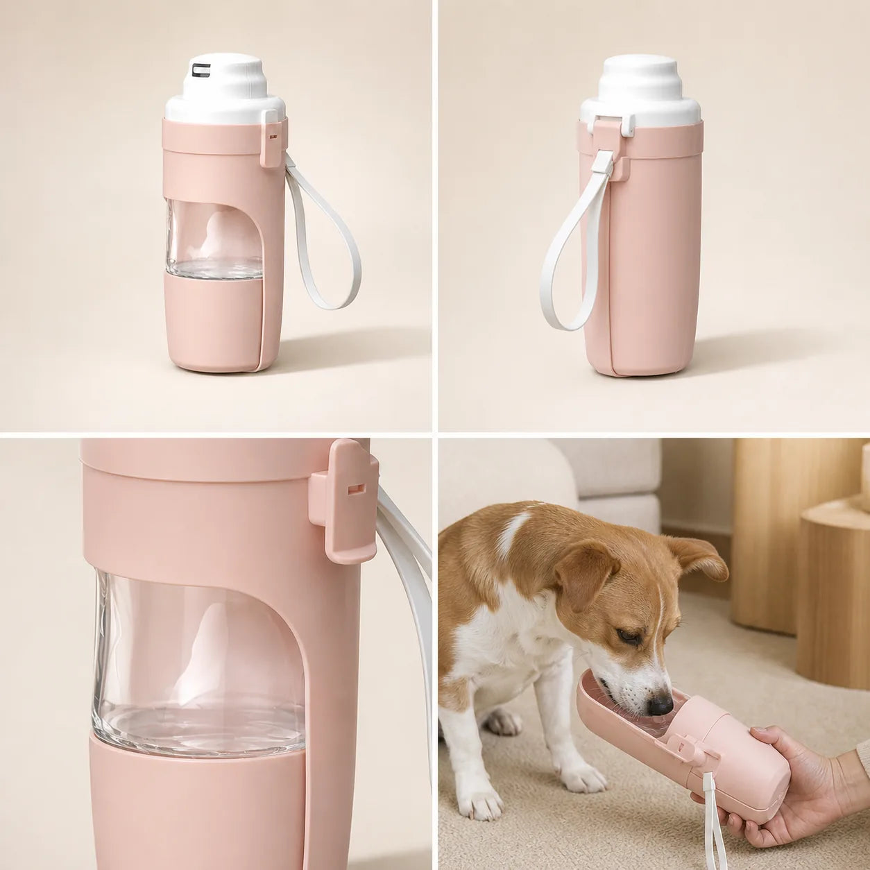 Gourde de voyage Duo 2-en-1 — Pink, vue 1