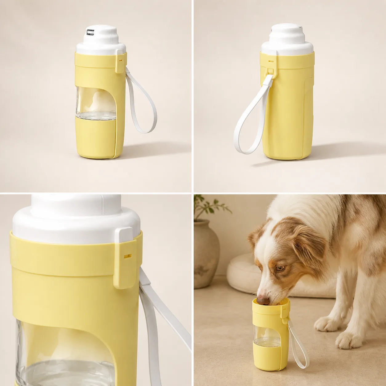 Gourde de voyage Duo 2-en-1 — Yellow, vue 1