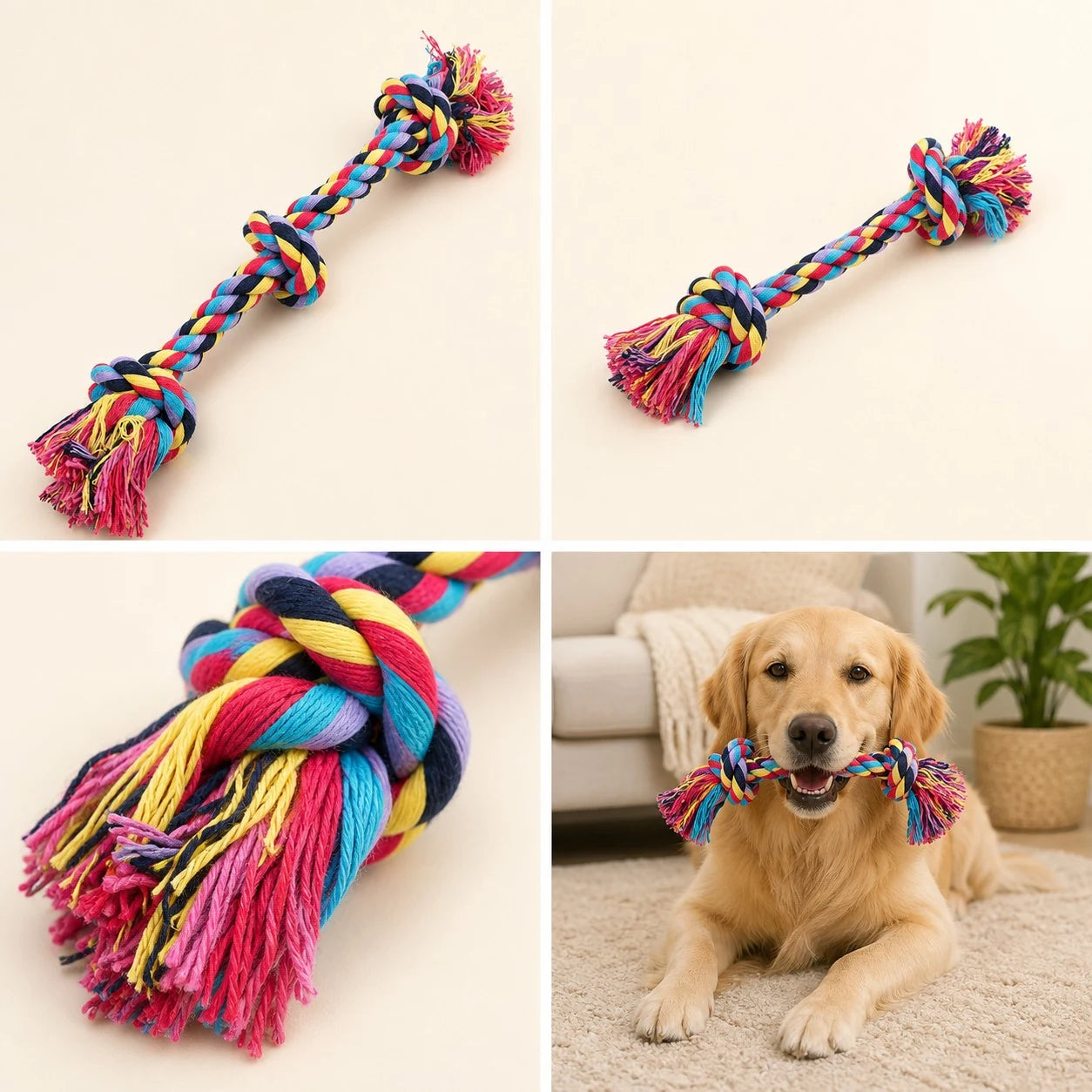 Corde à nœuds Titan 45 cm — A -35CM, vue 1