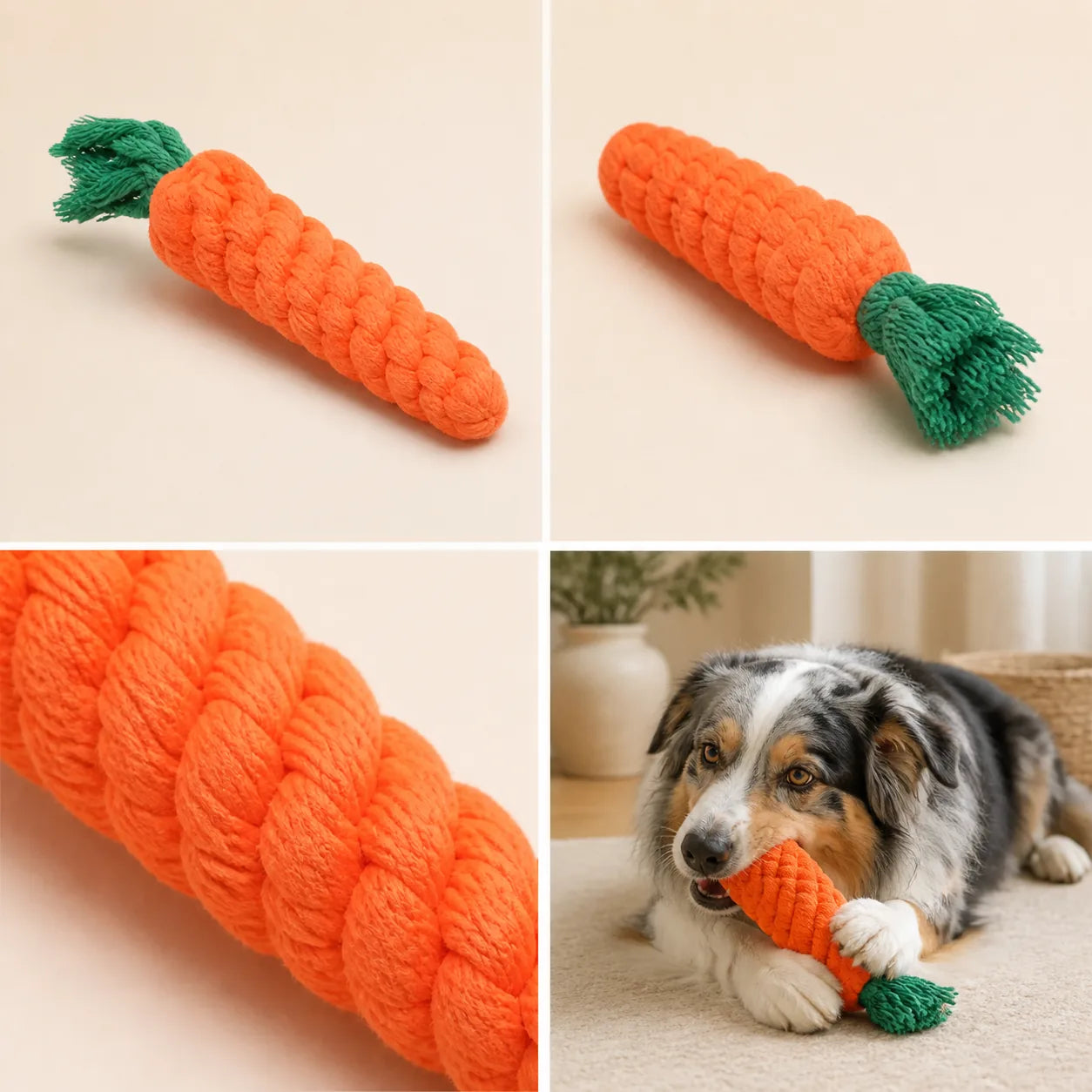 Corde à mâcher Carotte — One Color, vue 1