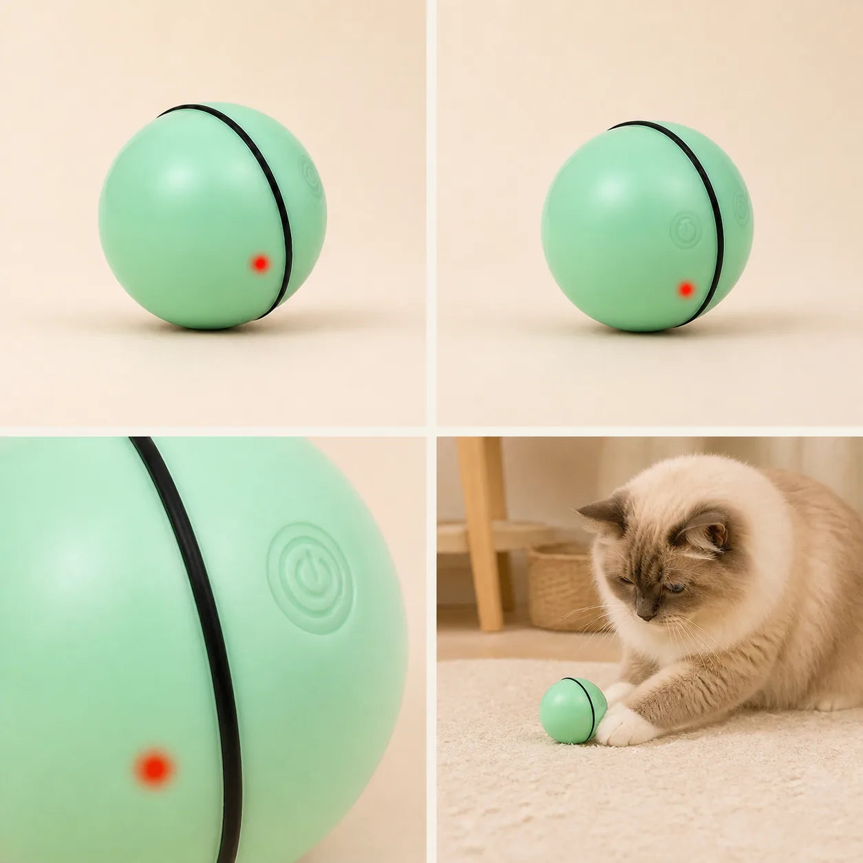 Balle interactive Orbit USB — Green, vue 1