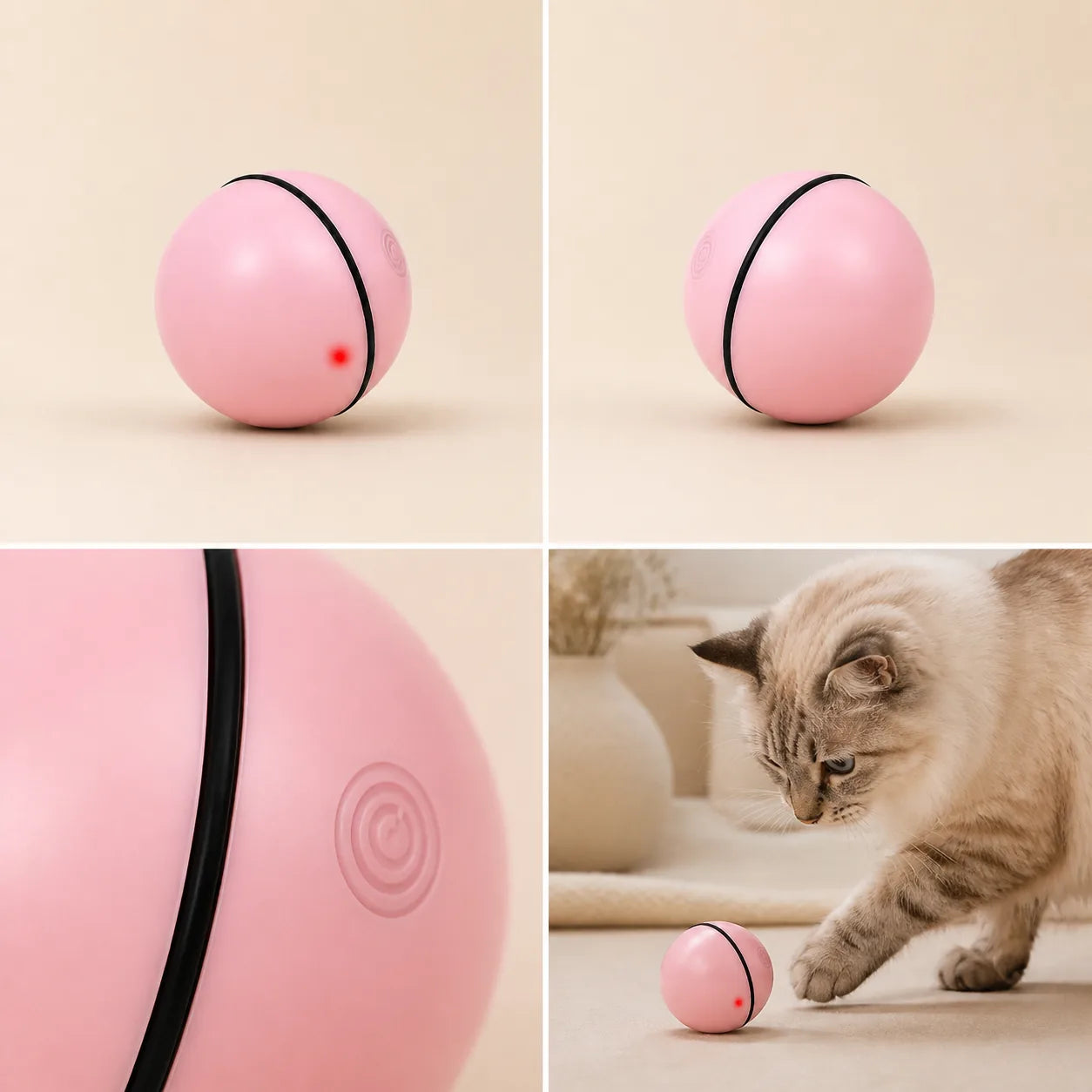 Balle interactive Orbit USB — Pink, vue 1