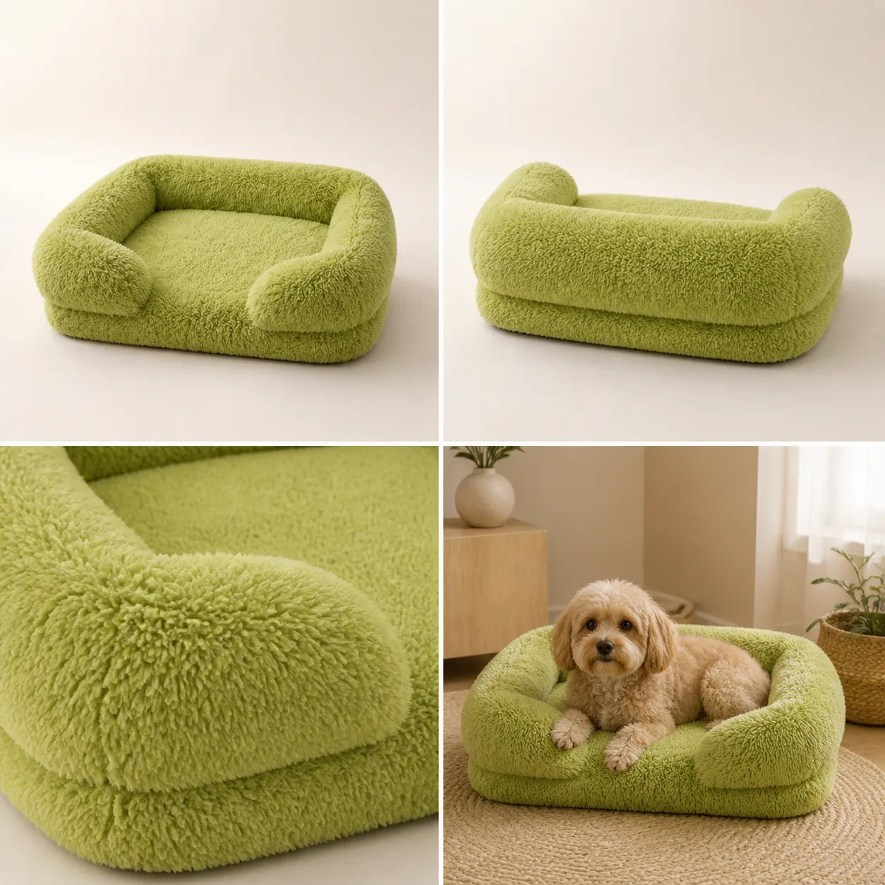 Coussin douillet Nuage — Apple Green, vue 1