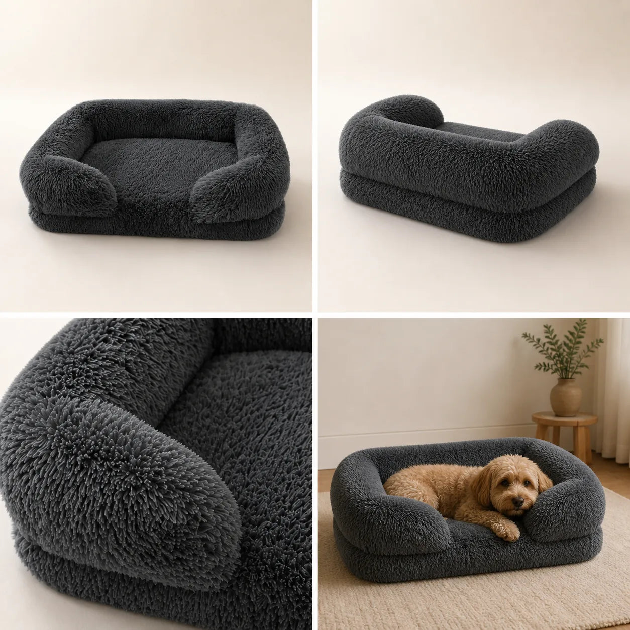 Coussin douillet Nuage — Dark Gray, vue 1