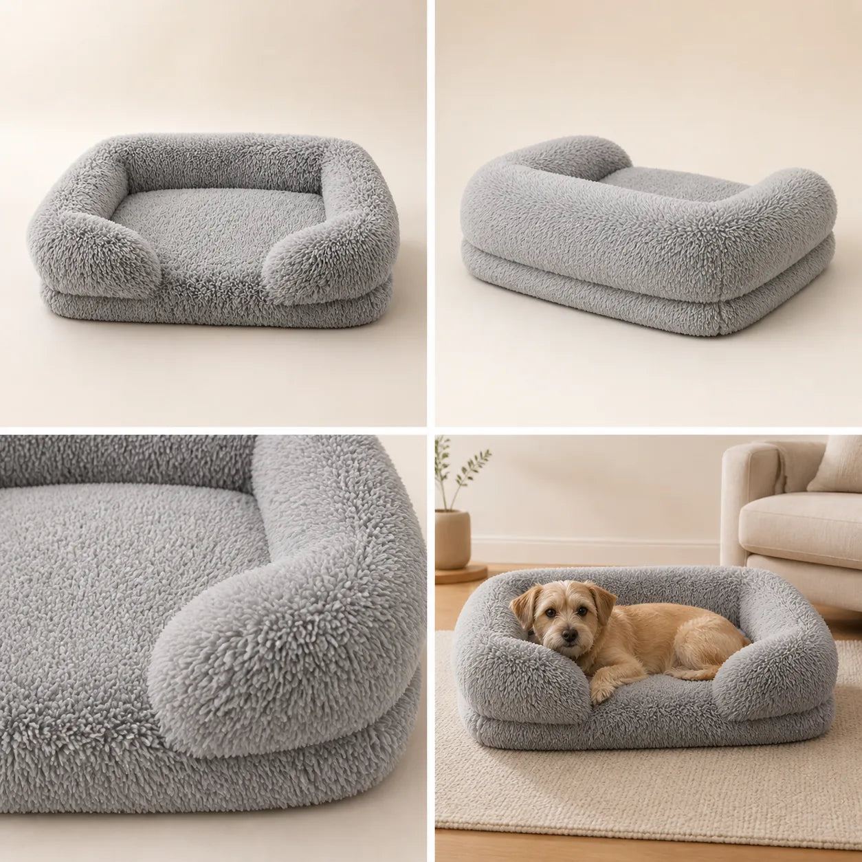 Coussin douillet Nuage — Light Grey, vue 1