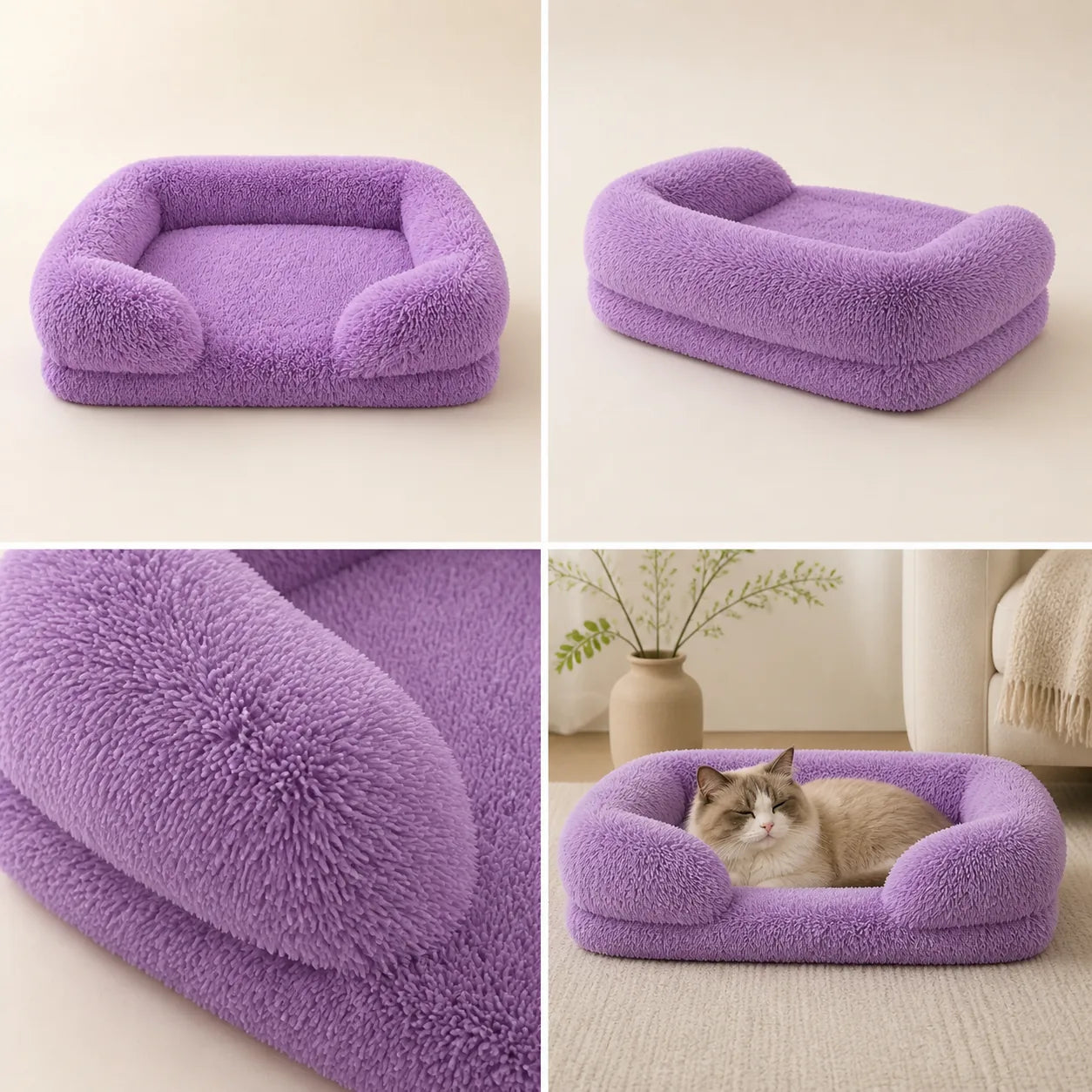Coussin douillet Nuage — PURPLE, vue 1