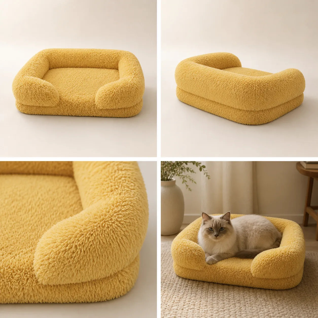 Coussin douillet Nuage — Yellow, vue 1